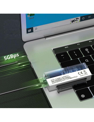 Adattatore USB-C&trade USB-A 2 in 1 a SATA 2.5''