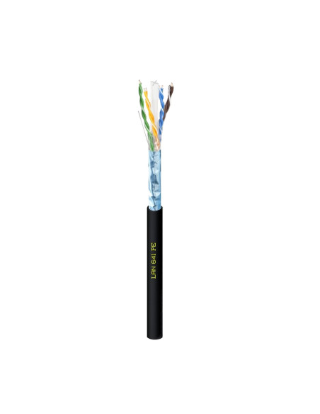 Cavo Cat. 6 Rigido  F/UTP PE in Matassa 200 m Nero