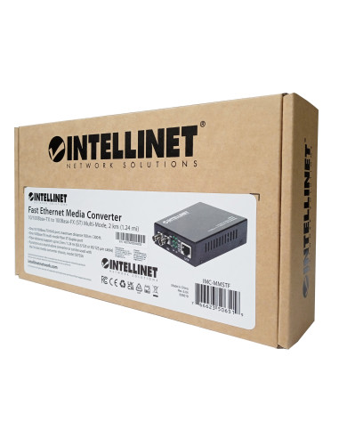 Convertitore RJ45 - Fibra ST 100Base-TX