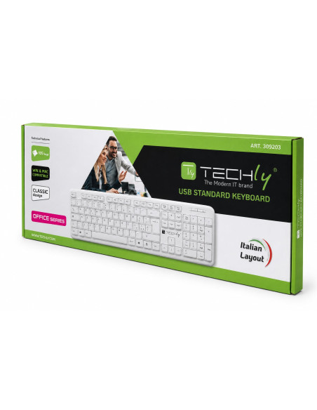 Tastiera USB 105 Tasti Bianco