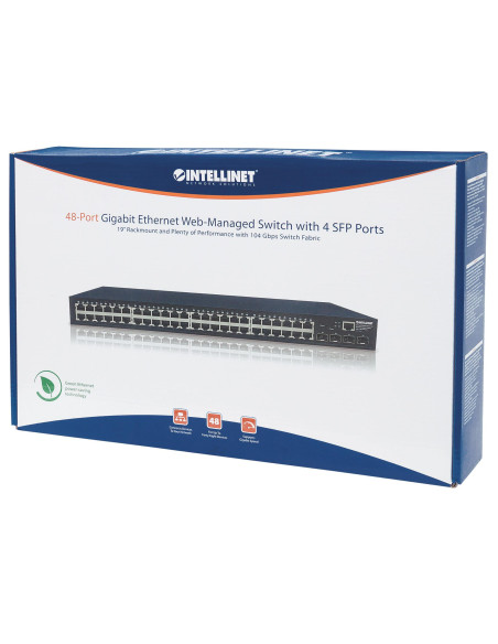 Switch Ethernet 48 Porte Gigabit Web-Managed con 4 porte SFP