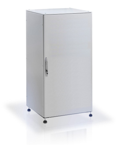 Armadio rack 19'' a pavimento 42U grigio IP55 porta cieca prof. 600 mm