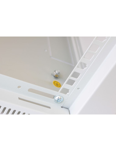 Armadio Rack 19'' a Muro 9U prof. 450 Grigio Assemblato