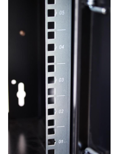 Armadio Rack 19'' a Muro 9U prof. 450 Grigio Assemblato