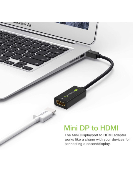 Adattatore Mini DisplayPort (Thunderbolt) 1.4 / HDMI 8K Attivo nero