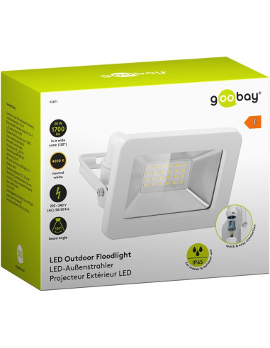 Faretto LED da Esterno IP65 20W Bianco