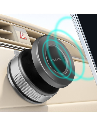 Supporto Magnetico per Smartphone con Chiusura a Rotazione e Ventosa