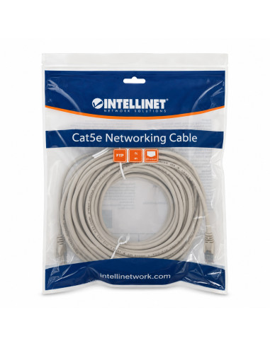 Cavo di rete Patch in Rame Schermato Cat. 5e Grigio F/UTP 20 m