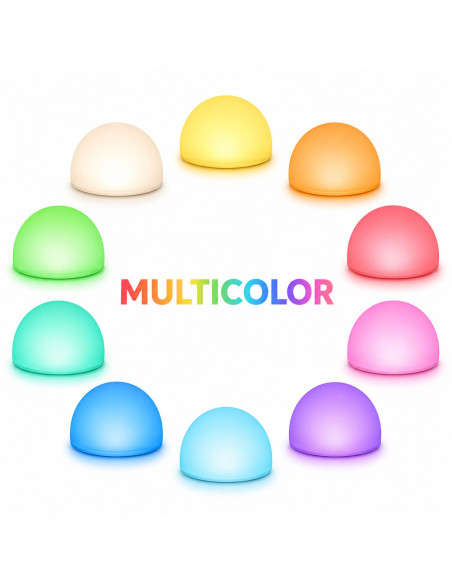 Lampada LED Multicolore a Mezza Sfera