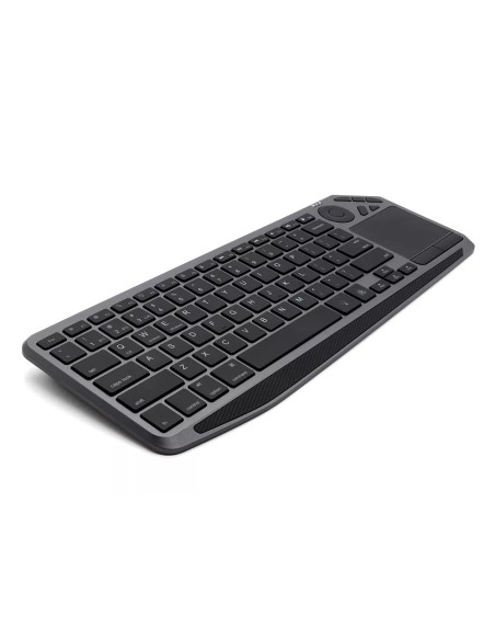 Tastiera Wireless Dual Mode Bluetooth & 2.4G per Smart TV Retroilluminata con Touchpad