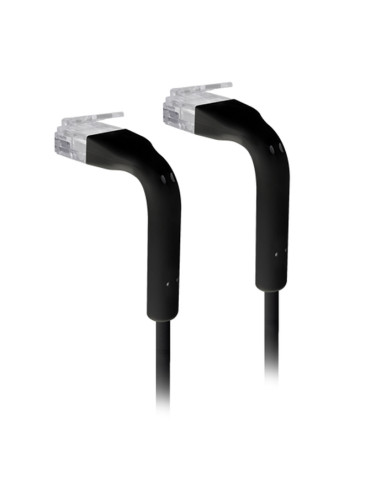 Cavo Slim Patch di Rete Pieghevole in Rame Cat.6A U/UTP 2m Nero