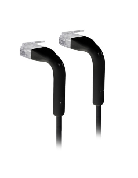 Cavo Slim Patch di Rete Pieghevole in Rame Cat.6A U/UTP 2m Nero