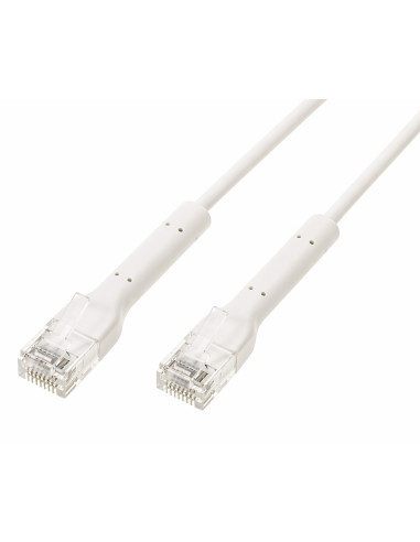 Cavo Slim Patch di Rete Pieghevole in Rame Cat.6A U/UTP 5m Bianco