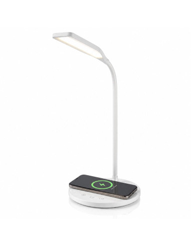 Lampada a 36 LED da Scrivania con Caricatore Wireless Integrato per Smartphone