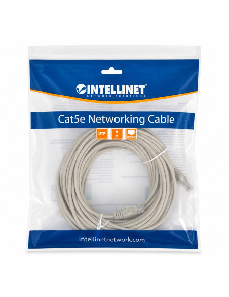 Cavo di rete Patch in Rame Cat. 5e Grigio UTP 20 m