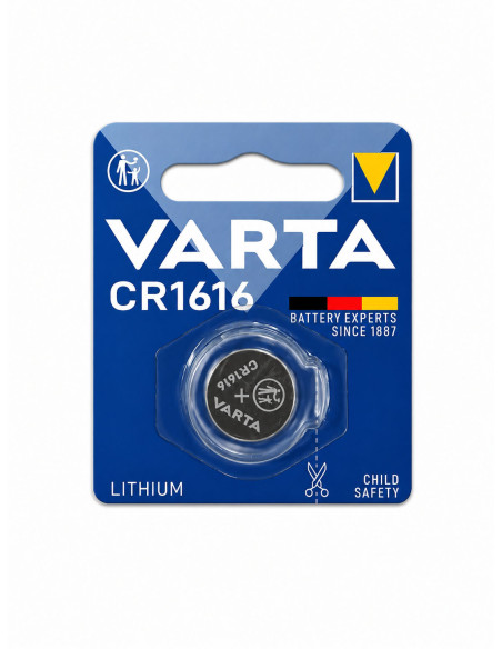 Batteria a bottone Litio CR1616 (blister 1 pz)