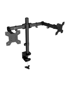 Supporto da Scrivania per 2 Monitor 13-27'' a Morsetto o Vite Passante