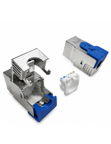 Frutto Keystone RJ45 STP C6A Toolless Silver