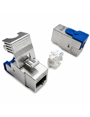 Frutto Keystone RJ45 STP C6A Toolless Silver