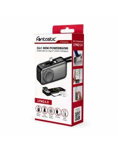 Mini Powerbank 3in1 5000 mAh con 2 porte USB-C&trade 2