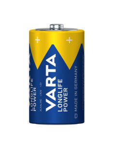 Blister 2 Batterie 1.5V Longlife Power Alcalina D Torcia 2