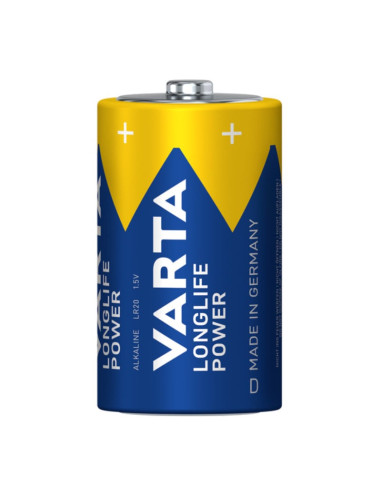 Blister 2 Batterie 1.5V Longlife Power Alcalina D Torcia