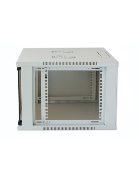 Armadio Rack 19'' a Muro 9U prof. 450 Grigio Assemblato