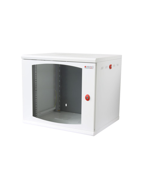 Armadio Rack 19'' a muro 16 unit&agrave sezione unica prof. 500mm Bianco