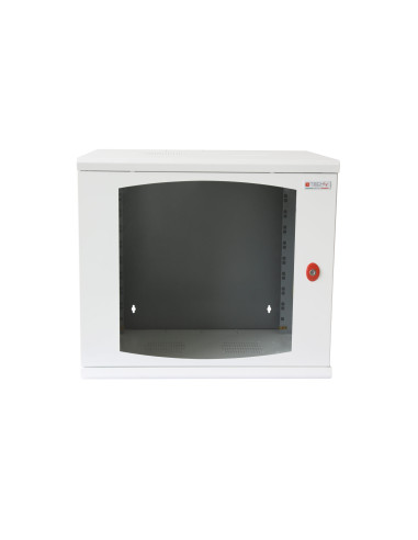 Armadio Rack 19'' a muro 16 unit&agrave sezione unica prof. 500mm Bianco
