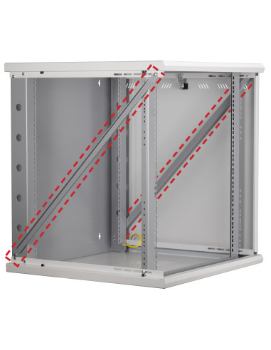 Coppia Barre di Rinforzo per Armadio Rack 22U P 600 mm
