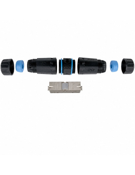 Connettore da Esterno per Cavo Cat.6A e Cat.7 IP68 Toolless