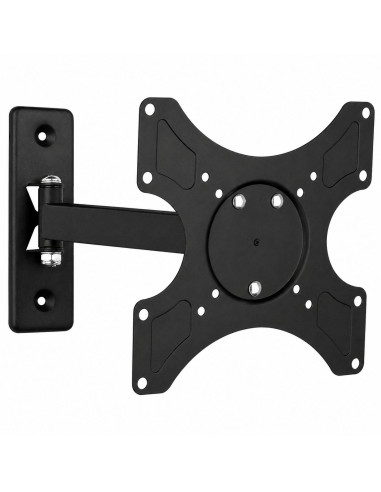 Supporto a muro per TV LED LCD 19 - 37'' inclinabile 2 snodi nero