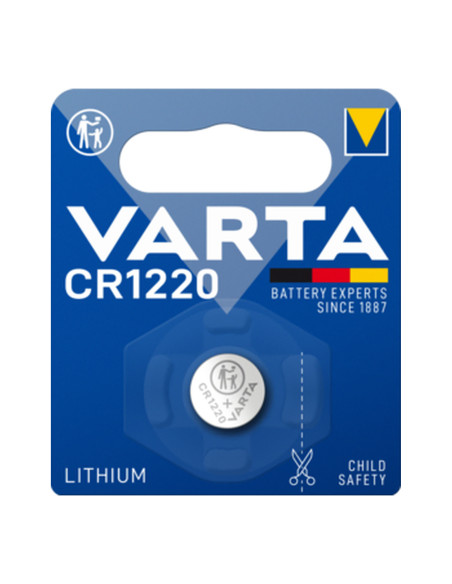 Batteria a bottone Litio CR1220 (blister 1 pz)