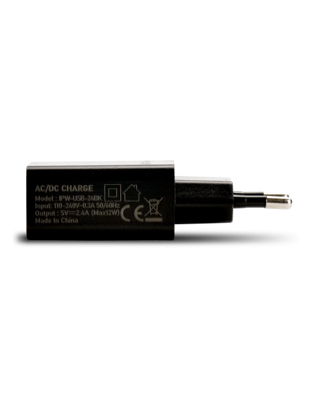 Caricatore Alimentatore USB-A da Muro 5V 2.4A per Smartphone o Tablet