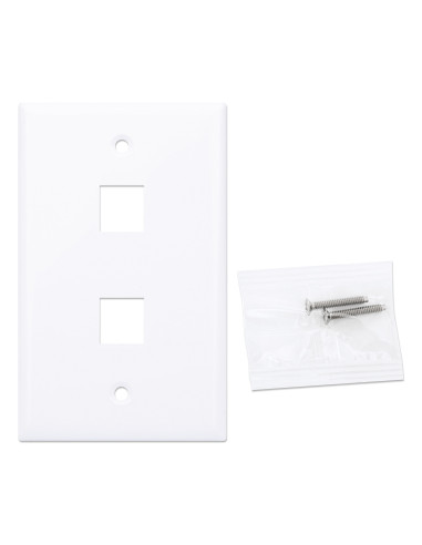 Placca Porta Frutti 2 Posti Mod.503 Bianco