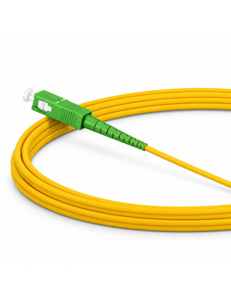 Cavo Fibra Ottica Monomodale OS2 SC/APC a SC/APC 9/125 G657.A2 15m