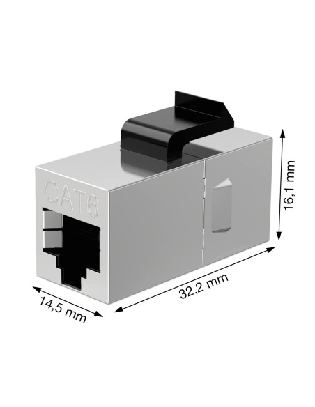 Accoppiatore di Rete Cat.6 F/F Schermato FTP