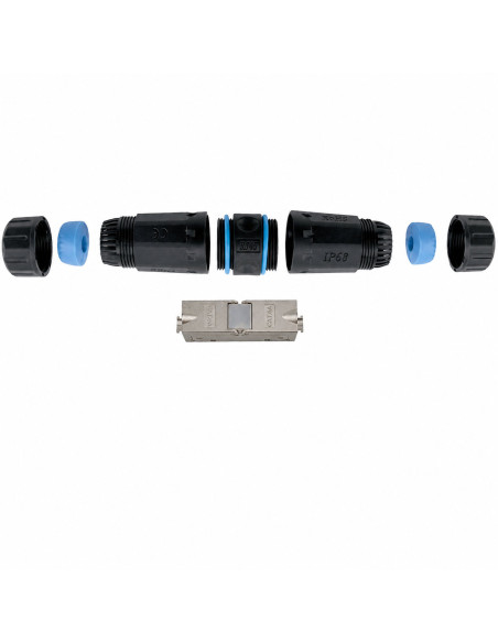 Connettore da Esterno per Cavo Cat.6A e Cat.7 IP68 Toolless