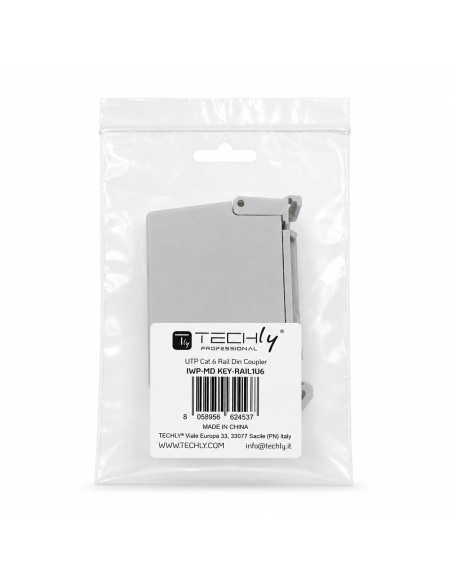 Adattatore per Guida DIN Cat.6 RJ45 F/F UTP