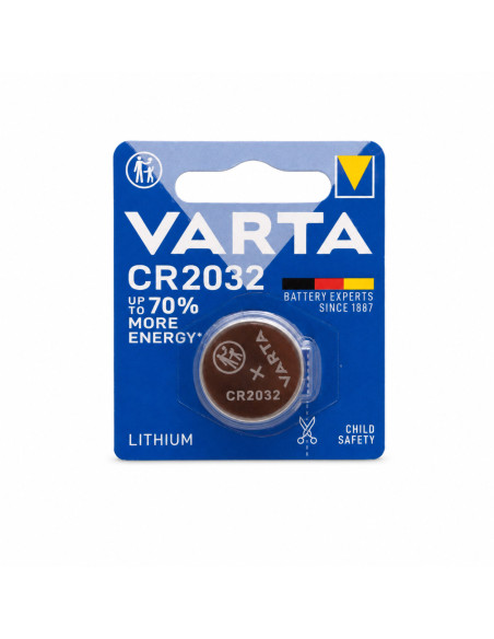 Batteria a bottone Litio CR2032 (blister 1 pz)