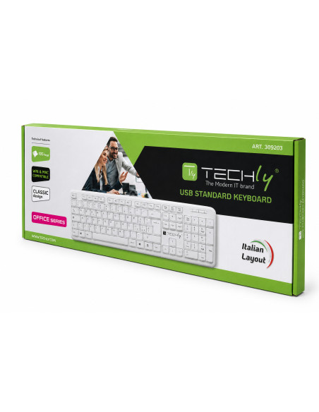 Tastiera USB 105 Tasti Bianco