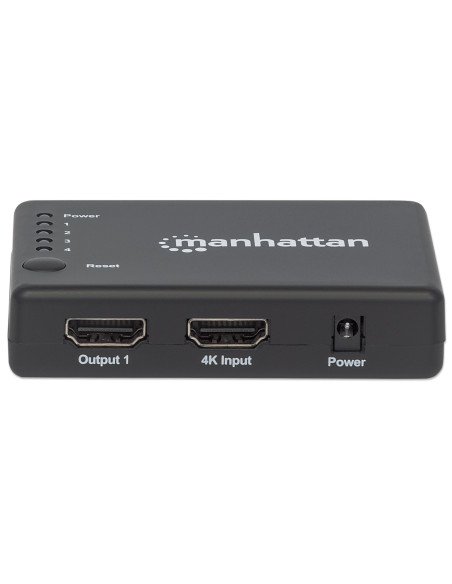 Splitter HDMI 4K UHD 3D con LED 4 vie