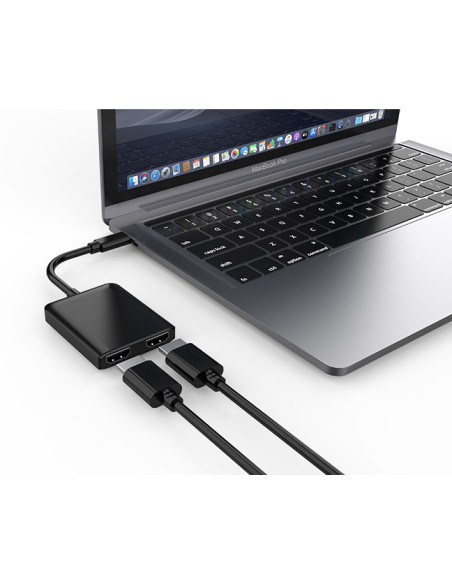 Adattatore Convertitore USB-C&trade a 2x HDMI 4K