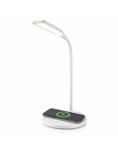 Lampada a 36 LED da Scrivania con Caricatore Wireless Integrato per Smartphone