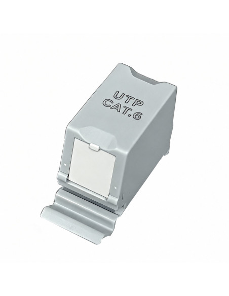 Adattatore per Guida DIN Cat.6 RJ45 F/F UTP