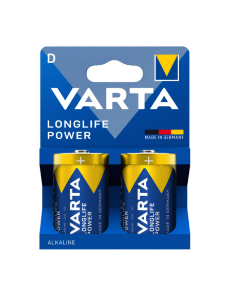 Blister 2 Batterie 1.5V Longlife Power Alcalina D Torcia