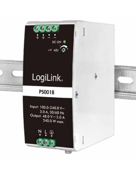Alimentatore su Guida DIN 48V 5A 240W