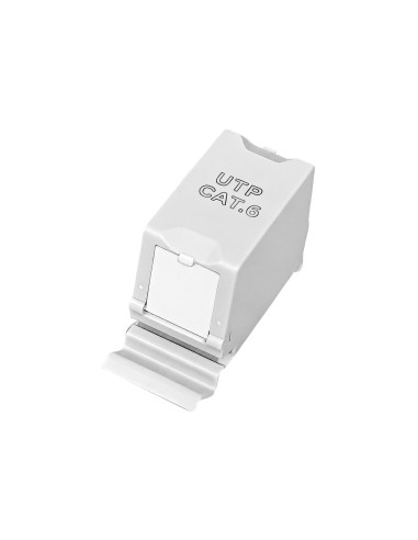 Adattatore per Guida DIN Cat.6 RJ45 F/F UTP