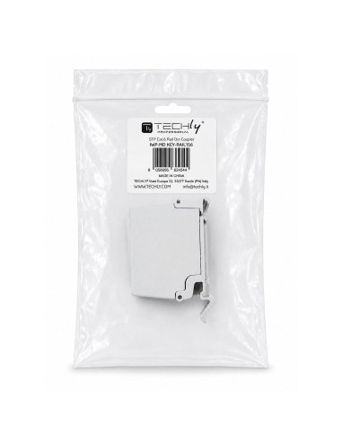 Adattatore per Guida DIN Cat.6 RJ45 F/F STP