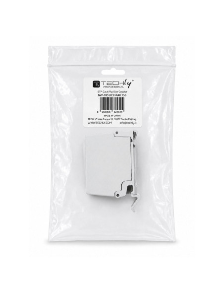 Adattatore per Guida DIN Cat.6 RJ45 F/F STP